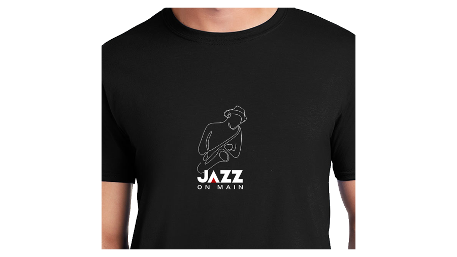 The Sax Player Sport Tek Long Sleeves musician T-shirt. Concert